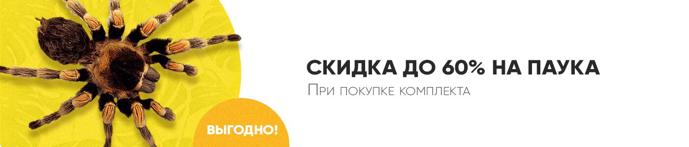 Скидка на пауков до 60%