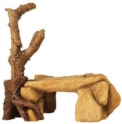 Декорация для террариумов "Cave with branch", 25х17х27см от магазина ExoLife