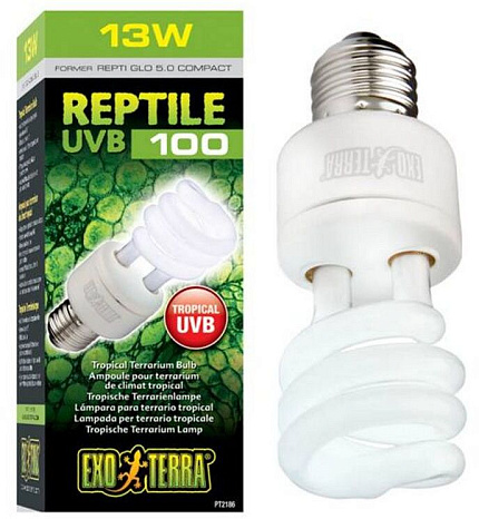 Лампа Reptile UVB100 former UVB5.0 Compact, 13W от магазина ExoLife