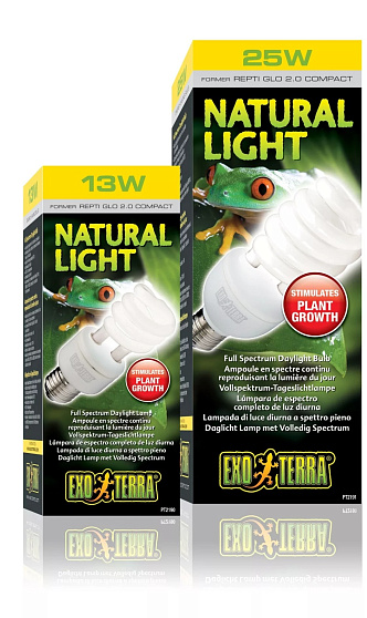 Лампа Reptile Natural Light former UVB2.0 Compact, 13W от магазина ExoLife