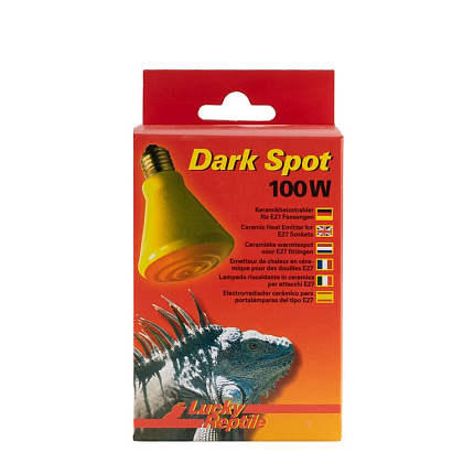 Лампа тепловая керамическая "Dark Spot", 100Вт от магазина ExoLife