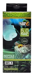 Лампа для рептилий Lucky Herp UVB 5.0 26Вт, E27