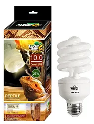 Лампа для рептилий Lucky Herp UVB 10.0 26Вт, E27
